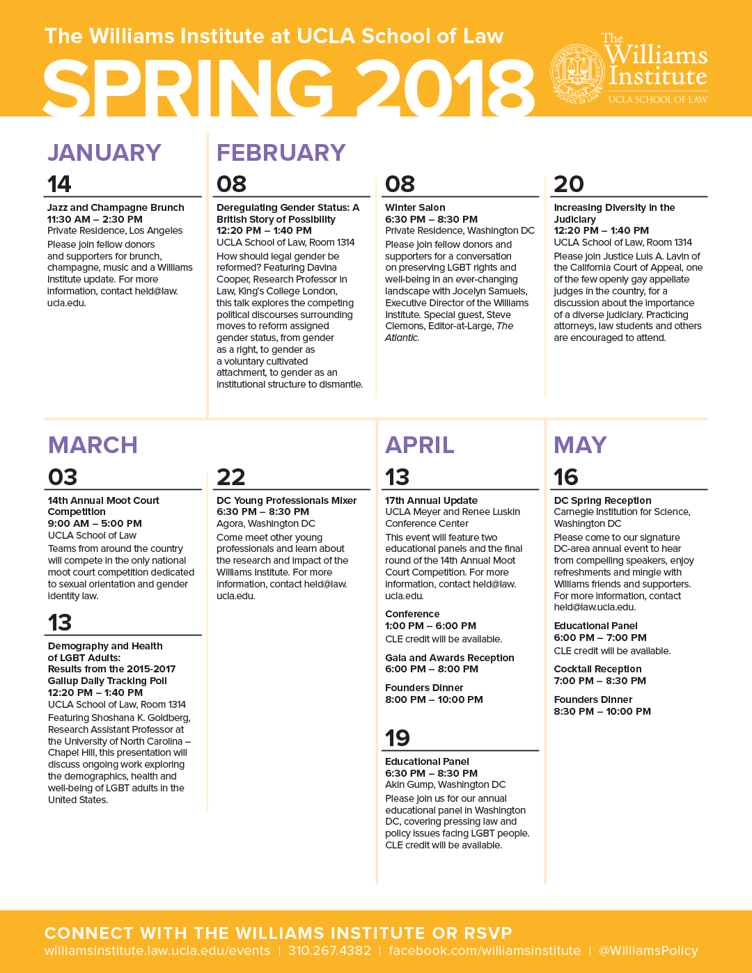 Event Calendar - The Williams Institute