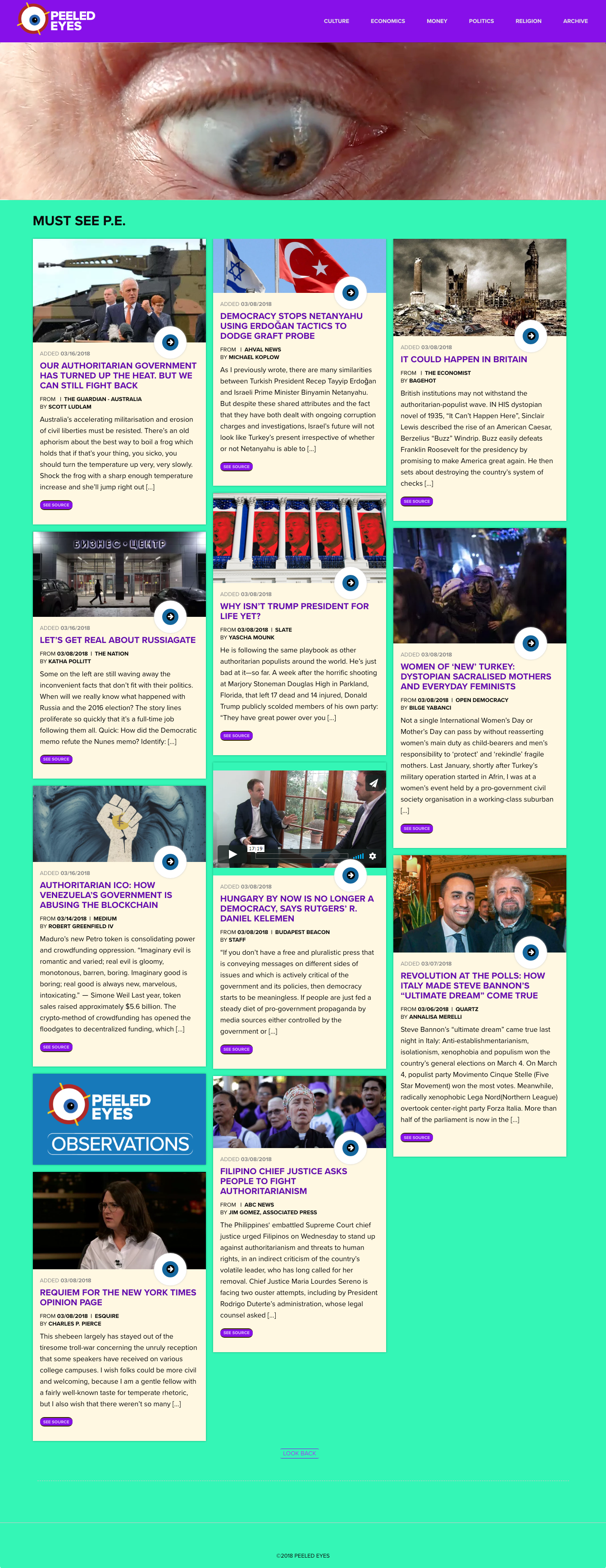 Homepage - Peeled Eyes